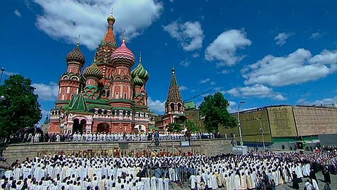 Верховный муфтий посетил концерт на Красной площади в Москве, посвященный Дню славянской письменности и культуры