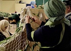 В День хиджаба уфимские мусульманки плели маскировочные сети 