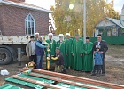 В с.Тарказы Ермекеевского района РБ установили полумесяцы на минарет и купол мечети 