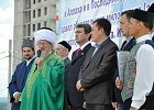 Верховный муфтий заложил первый камень в основание мечети «Фатиха» в Уфе