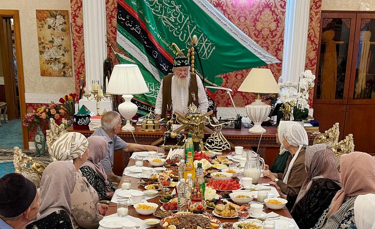 Мусульмане из с.Средняя Елюзань встретились с Верховным муфтием